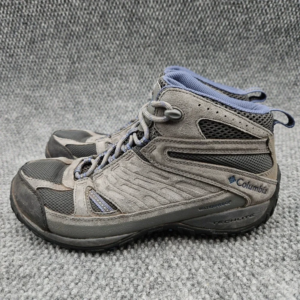 Columbia Access Point (Men's 8.5) Grey Hiking Boots Waterproof Techlite Outdoor